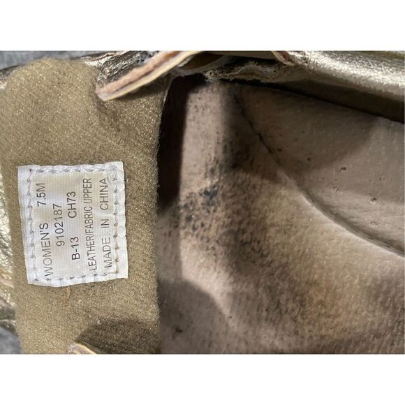 Women’s SPERRY Top-Sider 9102187 Angelfish Leather Boat Shoes Brown/Gold - Picture 6 of 6